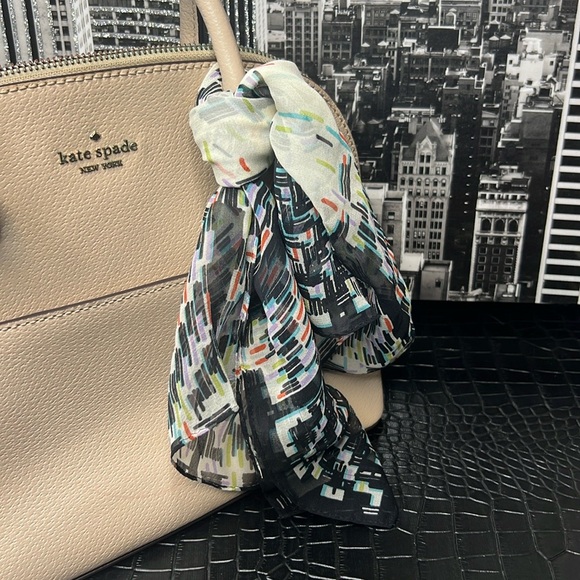 Graphic Print Multi Use Scarf - Bag tie, handle wrap, Neck - Picture 1 of 4